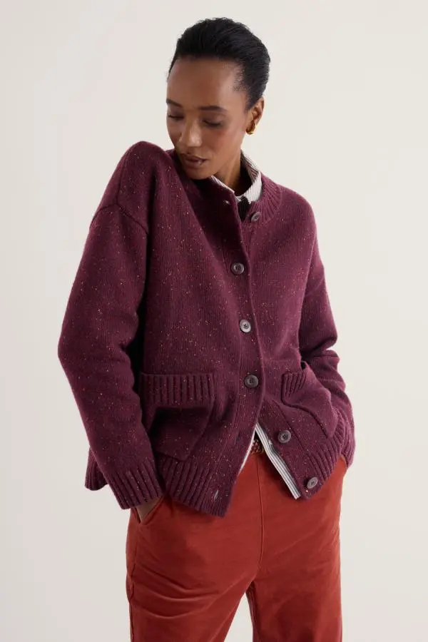 Harbour Sands Chunky Crew Neck Cardigan