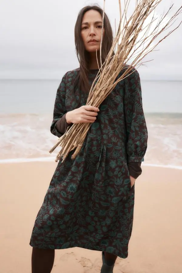 Herb Garden Organic Cotton Cord Dress