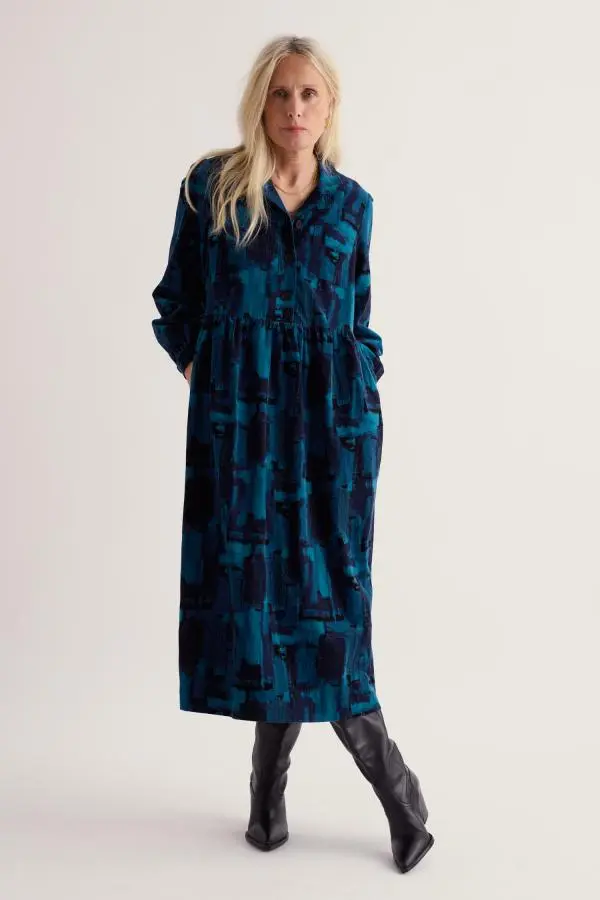 Rosina Shirt Style Midi Dress