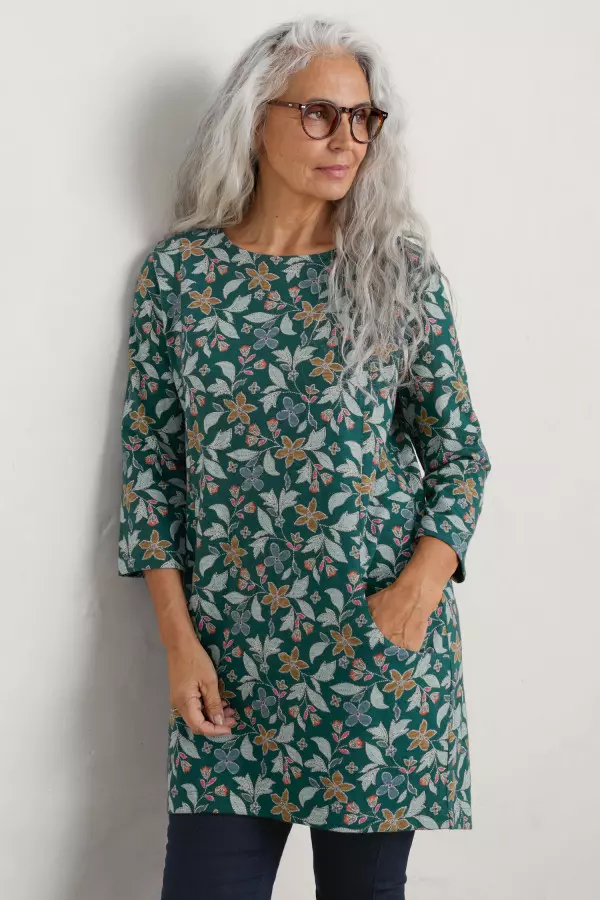 Shore Foraging Printed Tunic
