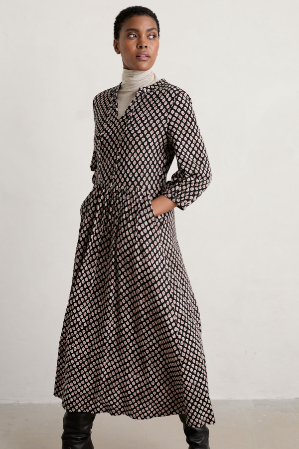 Jersey dress with pockets top