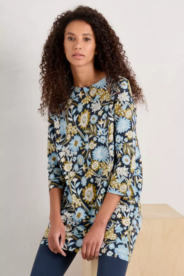 Shore Foraging Printed Tunic (GOTS)
