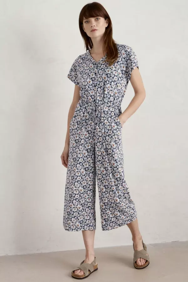 Rose Trellis Wide Leg Jumpsuit