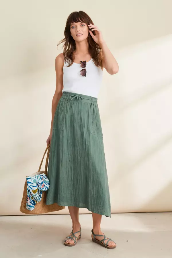 Bee Orchid Maxi Skirt