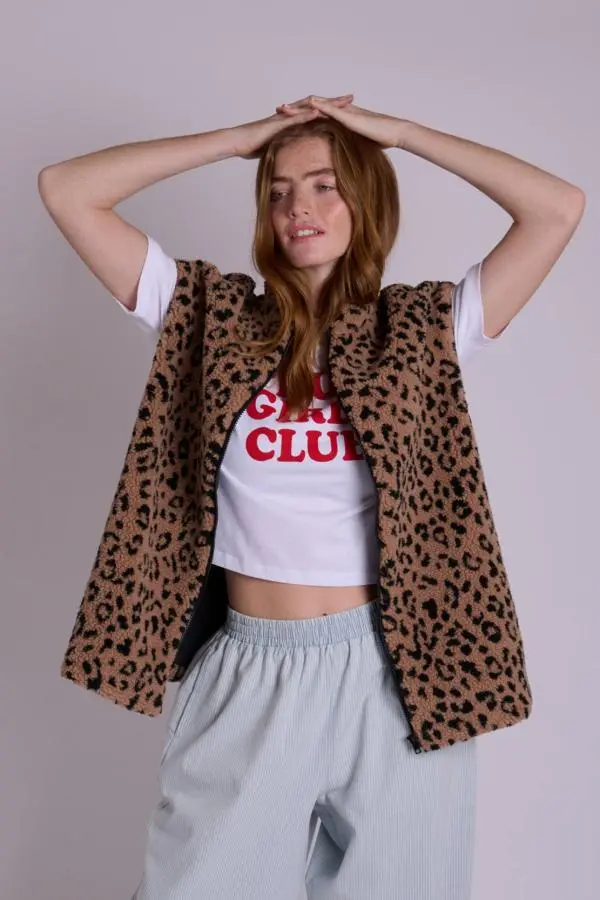 Margie Leopard Gilet