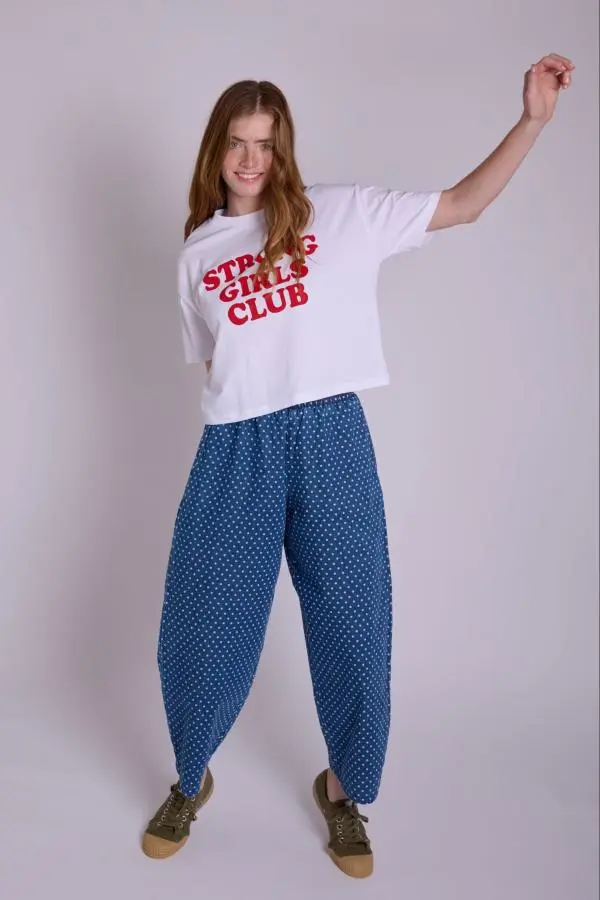 Ottie Dotty Denim Trousers