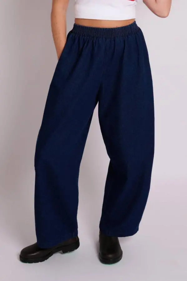 Ottie Trousers - Mid Wash Denim