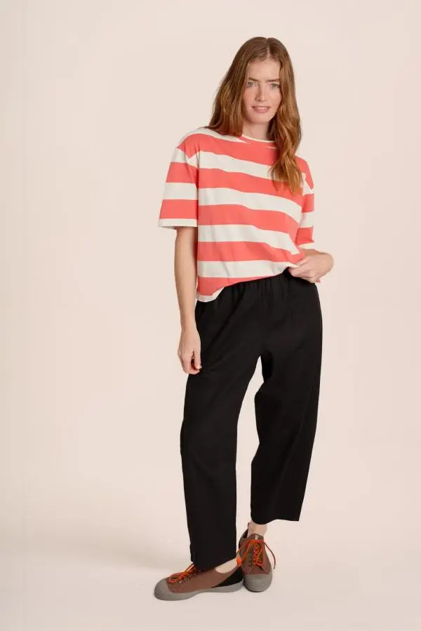 Peggy Trousers - Linen Black