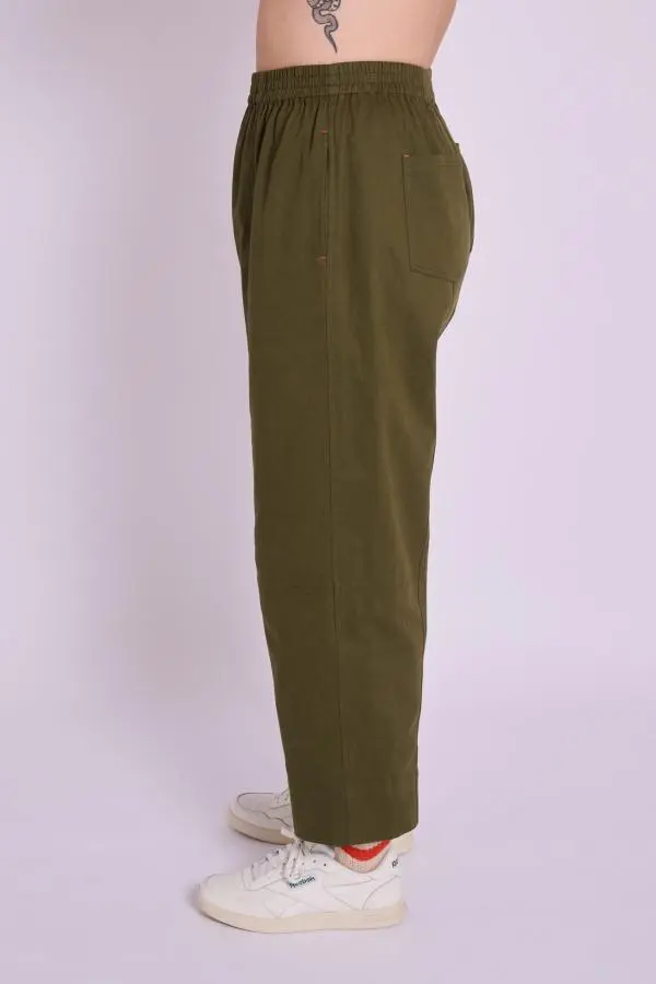 Cecille Pea Green Trousers
