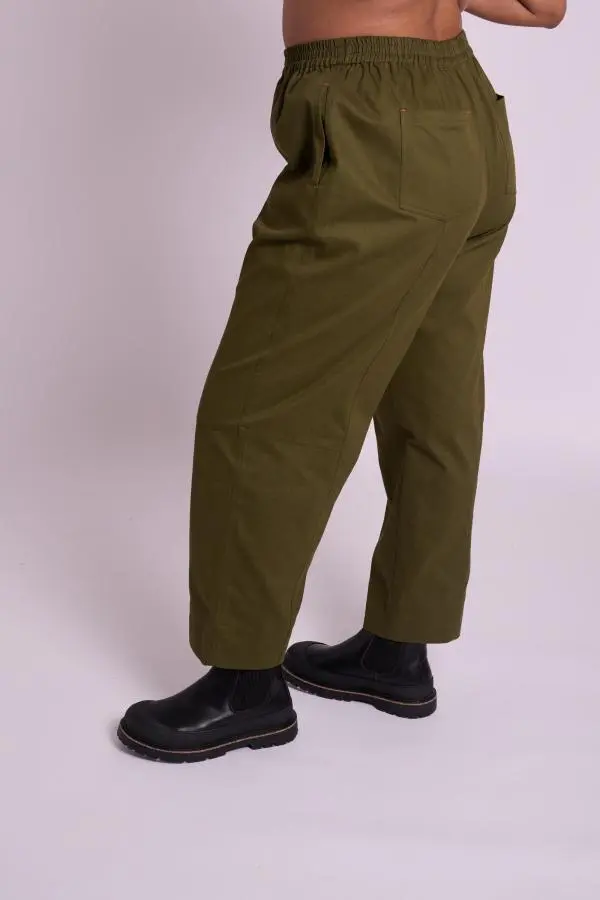 Cecille Pea Green Trousers