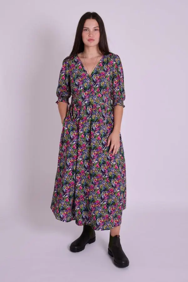 Felicity Zingy Floral Tea Dress