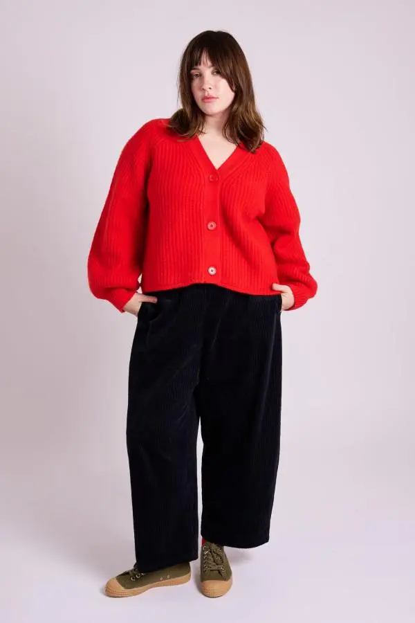Alina Navy Cord Trousers