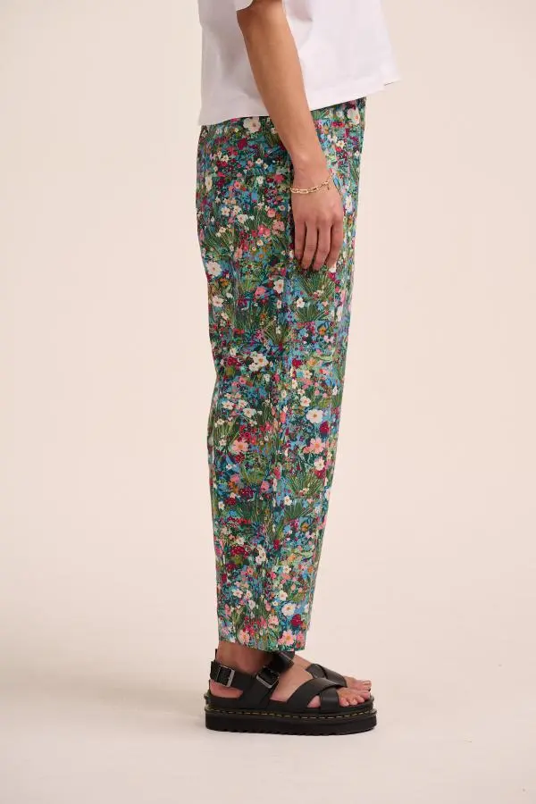 Peggy Linen Trousers - Spring Floral