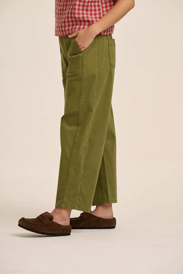 Stevie Cotton Cargo Trousers - Green