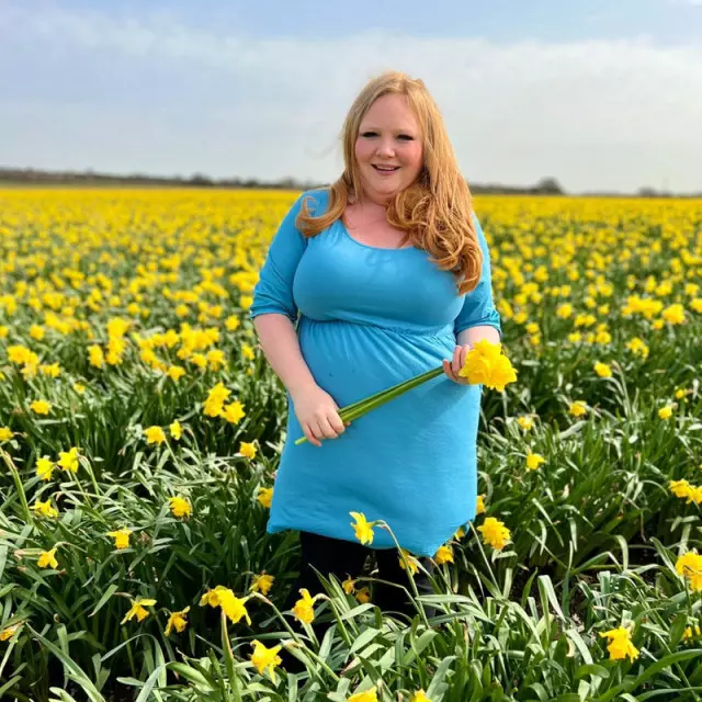 Blue Dress ( Pull down to breastfeed)