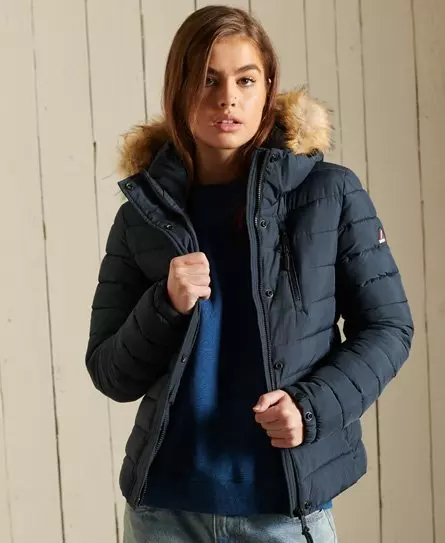 Pockets For Women - Superdry Women's Classic Faux Fur Fuji Jacket