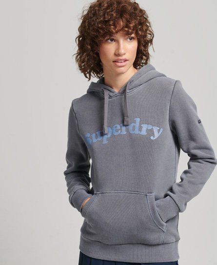 Pockets For Women Superdry Women s Cooper Classic Hoodie Navy Nautical Navy