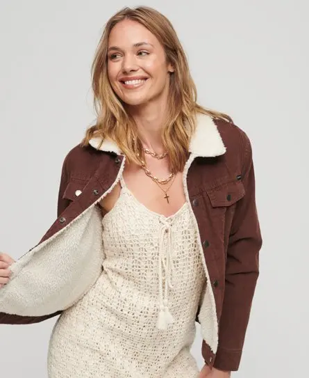 Superdry Corduroy Coat Womens Uk Pockets For Women Superdry