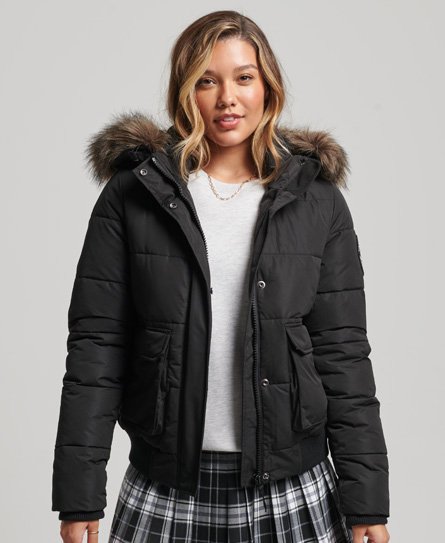 Everest ella bomber jacket grey sale