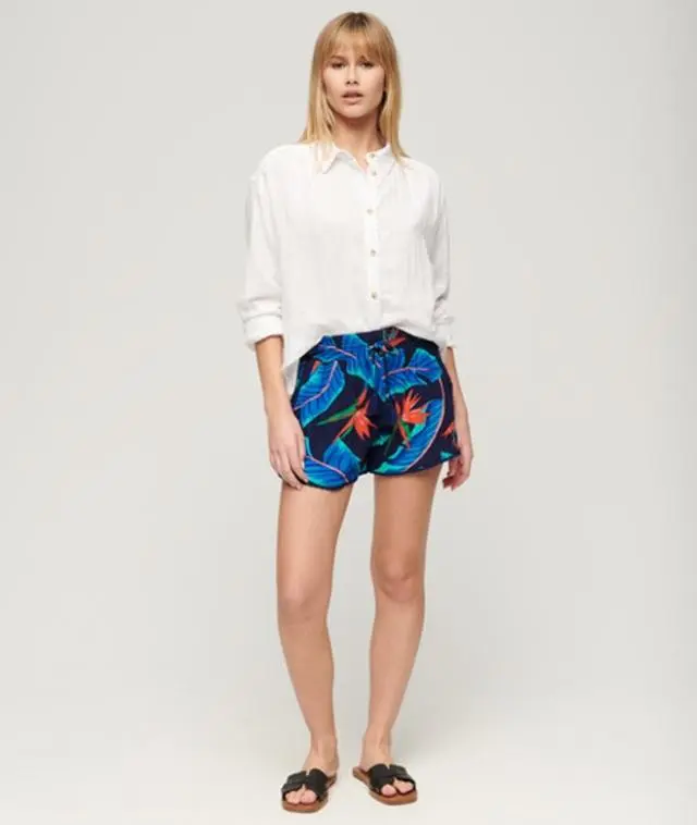 Superdry Women's Beach Shorts Navy / Navy Paradise - 