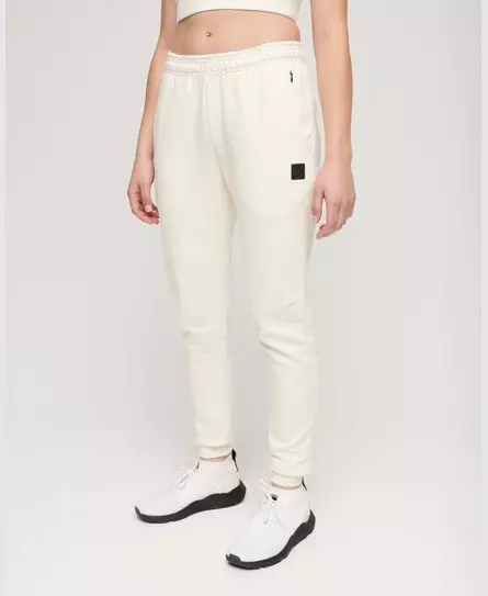 Superdry Women's Code Tech Slim Joggers Cream / Rice White -