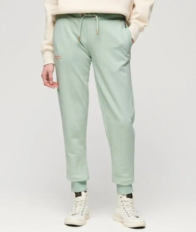 Superdry Women's Essential Logo Joggers Green / Surf Spray Green - 