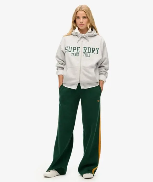 Superdry Women's Essential Logo Straight Joggers Green / Enamel Green - 