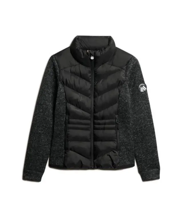 Superdry Women's Storm Knit Hybrid Jacket Black - 