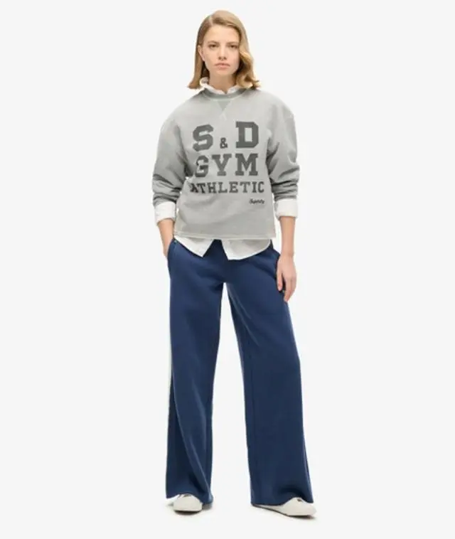 Superdry Women's Essential Logo Straight Joggers Navy / Mariner Navy - 