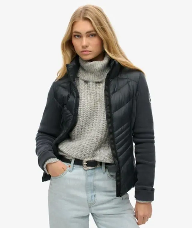 Superdry Women's Storm Fleece Jacket Navy / Eclipse Navy -