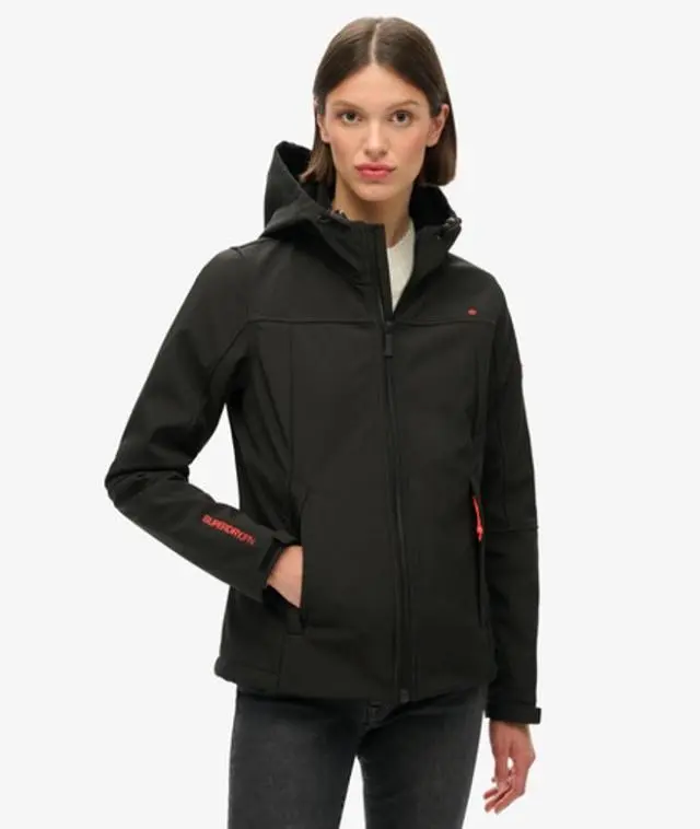 Superdry Women's Hooded Classic Trekker Jacket Black - 