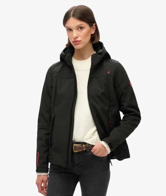 Superdry Women's Hooded Classic Trekker Jacket Black - 
