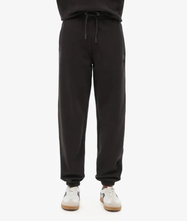 Superdry & Co Women's Essential Logo Cuffed Joggers Brown / Bison Black - 