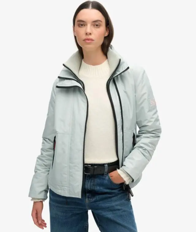 Superdry Women's Mountain Windbreaker Jacket Light Grey / Puritan Grey - 