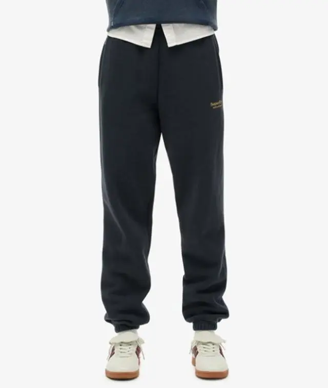 Superdry & Co Women's Essential Logo Cuffed Joggers Navy / Richest Navy - 