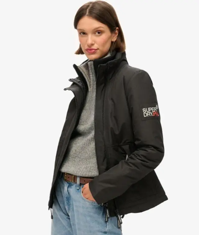 Superdry Women's Mountain Windbreaker Jacket Black - 