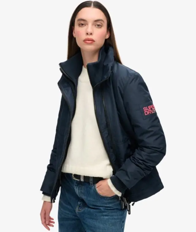 Superdry Women's Mountain Windbreaker Jacket Navy / Eclipse Navy - 
