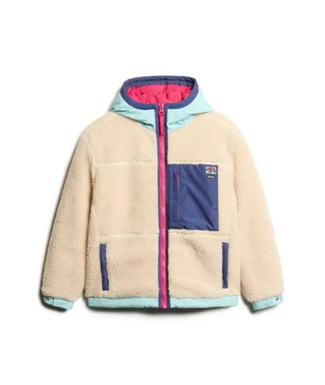Superdry Women's Vintage Hooded Fleece Jacket Cream / Vintage Ecru - 