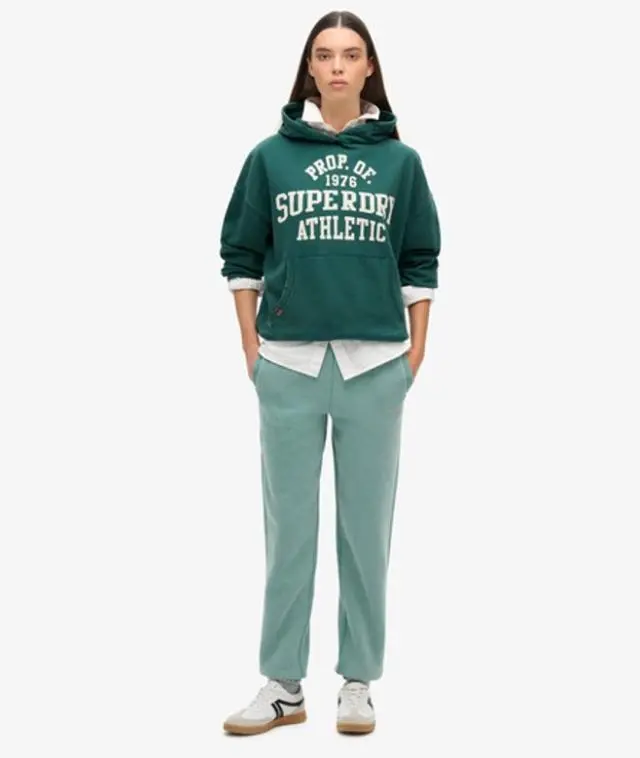 Superdry Women's Essential Logo Cuffed Joggers Blue / Oil Blue - 