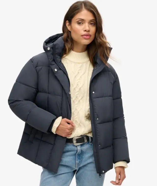 Superdry & Co Women's Montpellier Duvet Coat Navy / Eclipse Navy - 