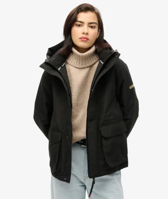 Superdry Women's Hood Ultimate Windbreaker Jacket Black - 