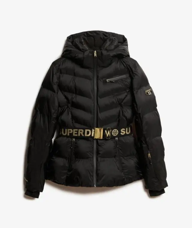 Superdry Women's Ski Luxe Puffer Jacket Black - 