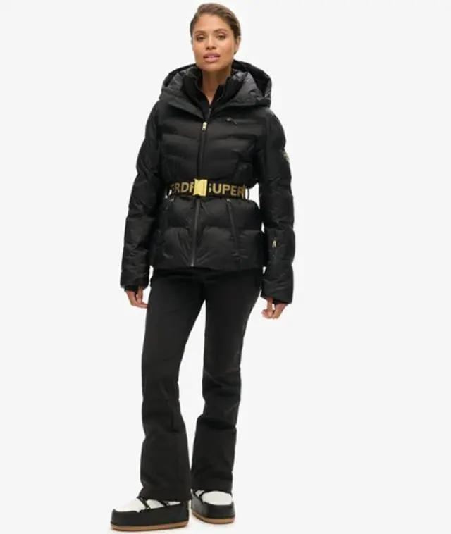 Superdry Women's Ski Luxe Puffer Jacket Black - 