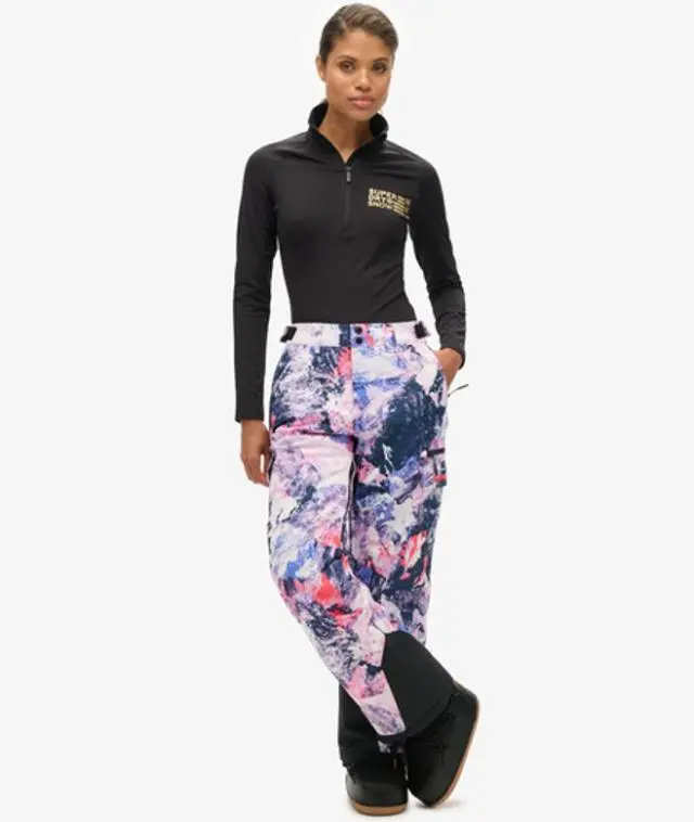 Superdry Women's Ski Ultimate Rescue Trousers Purple / Mountain Mesh Purple - 