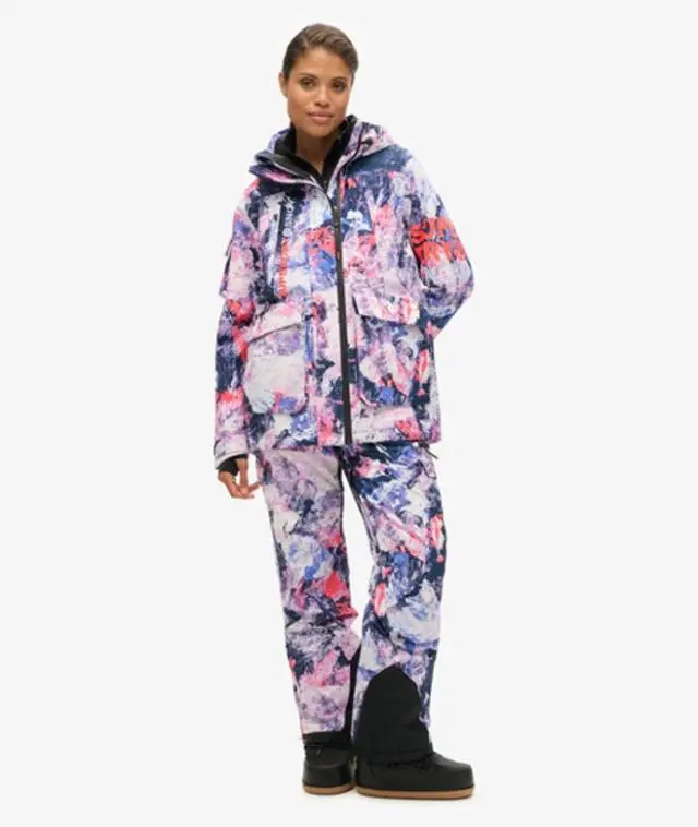Superdry Women's Ski Ultimate Rescue Jacket Purple / Mountain Mesh Purple - 