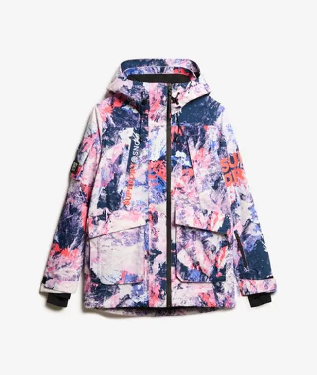 Superdry Women's Ski Ultimate Rescue Jacket Purple / Mountain Mesh Purple - 