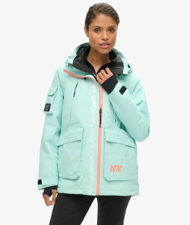 Superdry Women's Ski Ultimate Rescue Jacket Blue / Cali Blue - 
