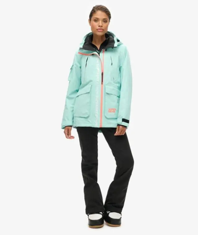 Superdry Women's Ski Ultimate Rescue Jacket Blue / Cali Blue - 