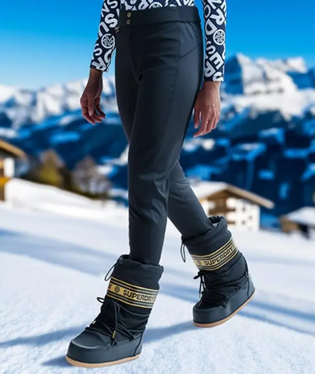 Superdry Women's Ski Luxe Legging Snow Pants Black - 