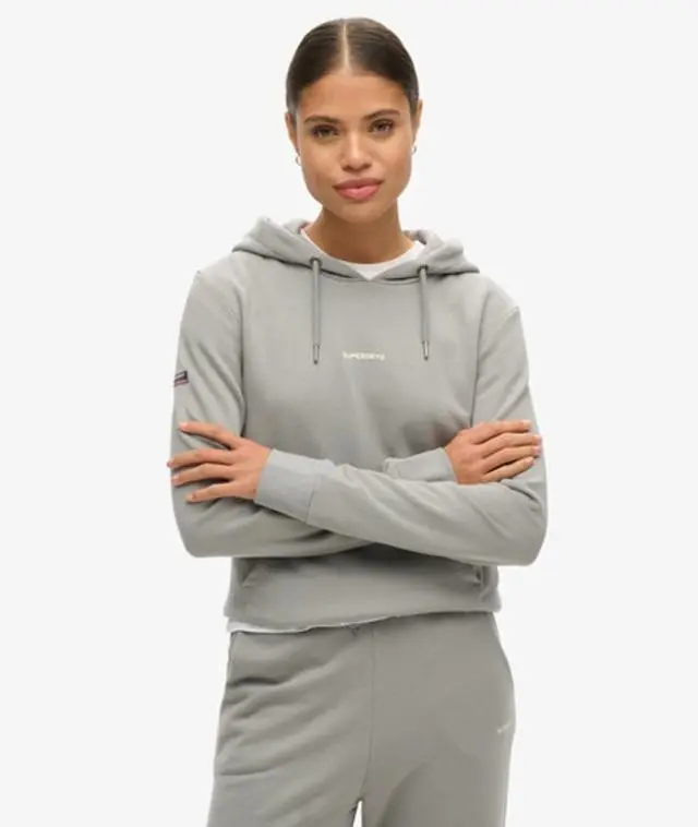 Superdry & Co Women's Plain Hoodie Grey / Monument Grey - 